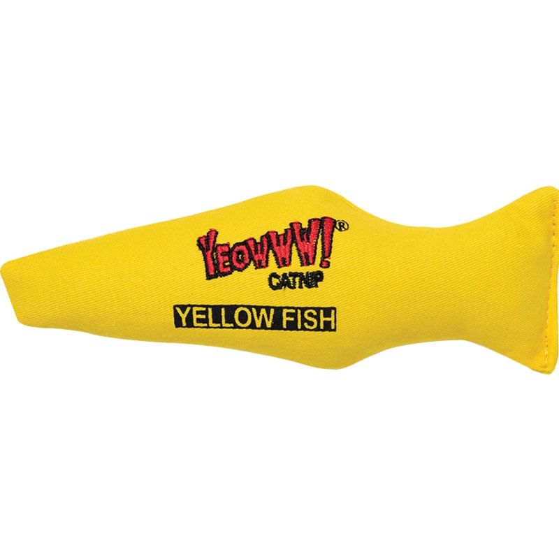 Yeowww! Cat Catnip Fish Yellow
