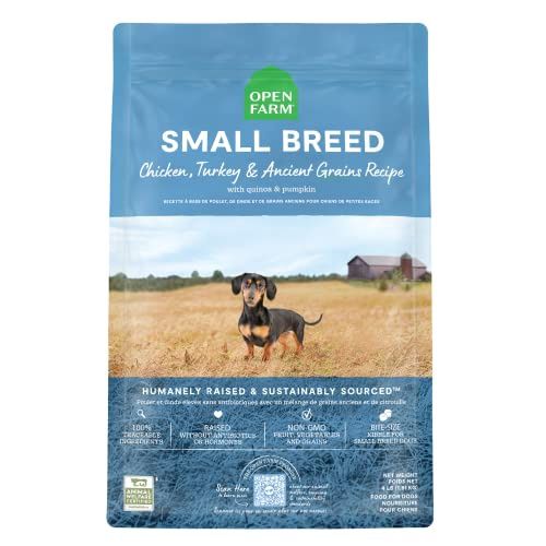 OpenFarm Small Breed Chicken, Turkey &amp; Ancient Grains Recipe - 11 Lb Bags