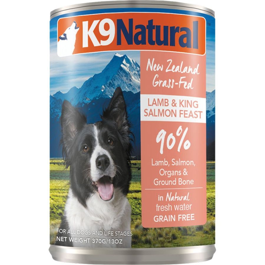 K9 NATURAL Dog Core Diets Canned New Zealand Lamb &amp; King Salmon Feast 13oz