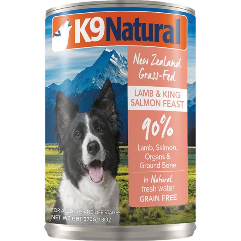 K9 NATURAL Dog Core Diets Canned New Zealand Lamb &amp; King Salmon Feast 13oz
