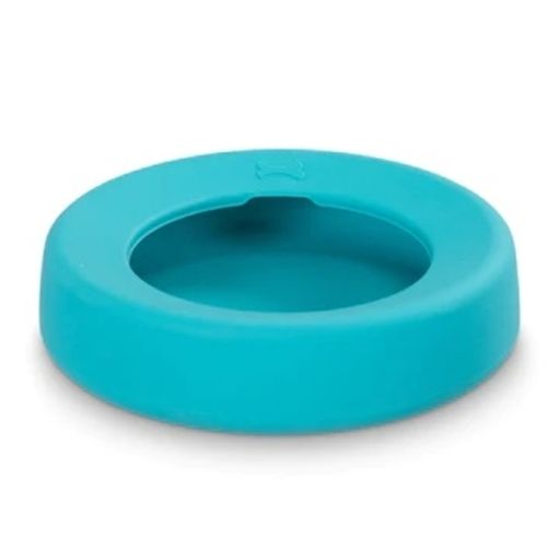 MESSY MUTTS DOG Nonspill Bowl Blue - 5.25 Cup