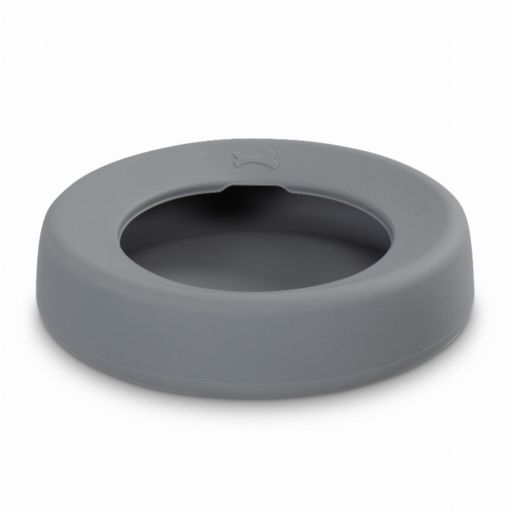 Messy Mutts 628043607361 Mess Dog Nonspill Bowl - Gray - 5.25 Cup - 6 Each per Case