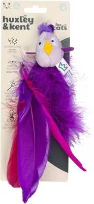 HUXLEY &amp; KENT Cat Wand Refill Purple Birdy Feather Teasers