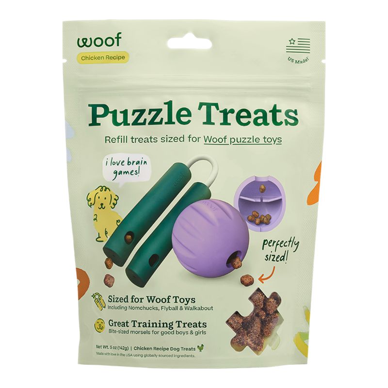 WOOF Dog Forager Puzzle Treats 5oz