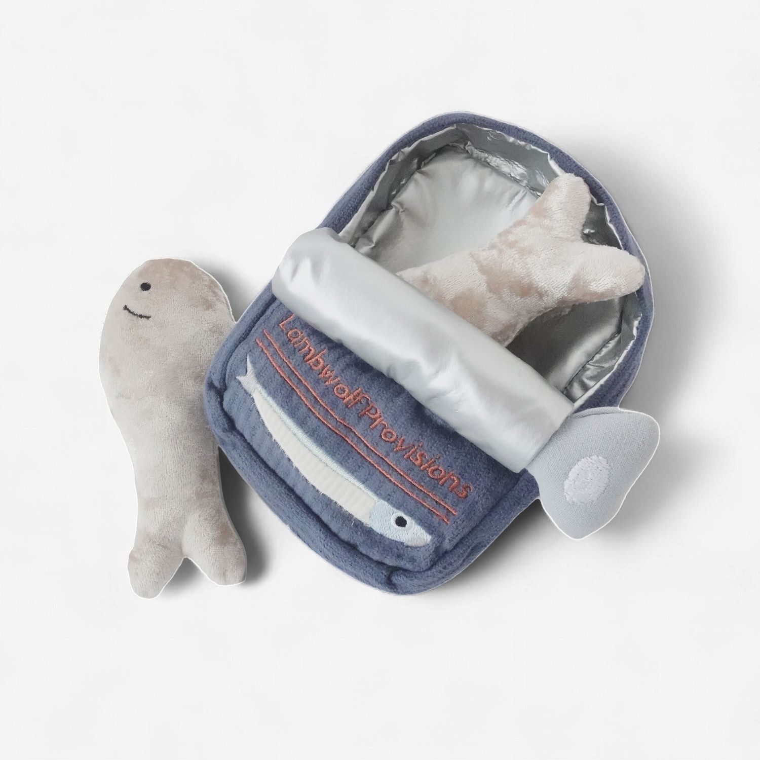 LAMBWOLF Sardines // Enrichment Dog Toy // Squeaky + Snuffle Toy