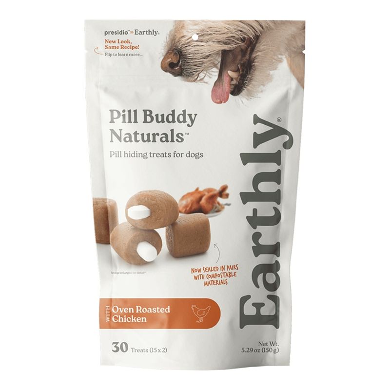 Earthly Dog Pill Buddy Natural Chicken - 30 Count