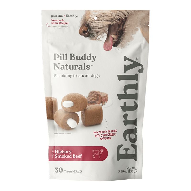 Earthly Dog Pill Buddy Natural Beef - 30 Count