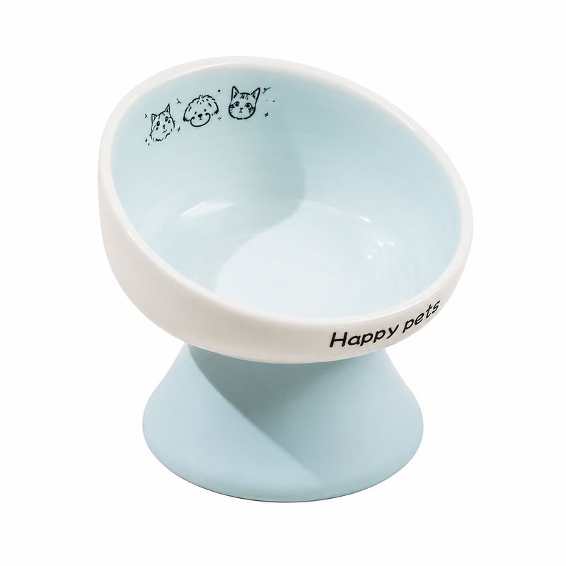 Ceramic Pet Bowl – Blue Lift
