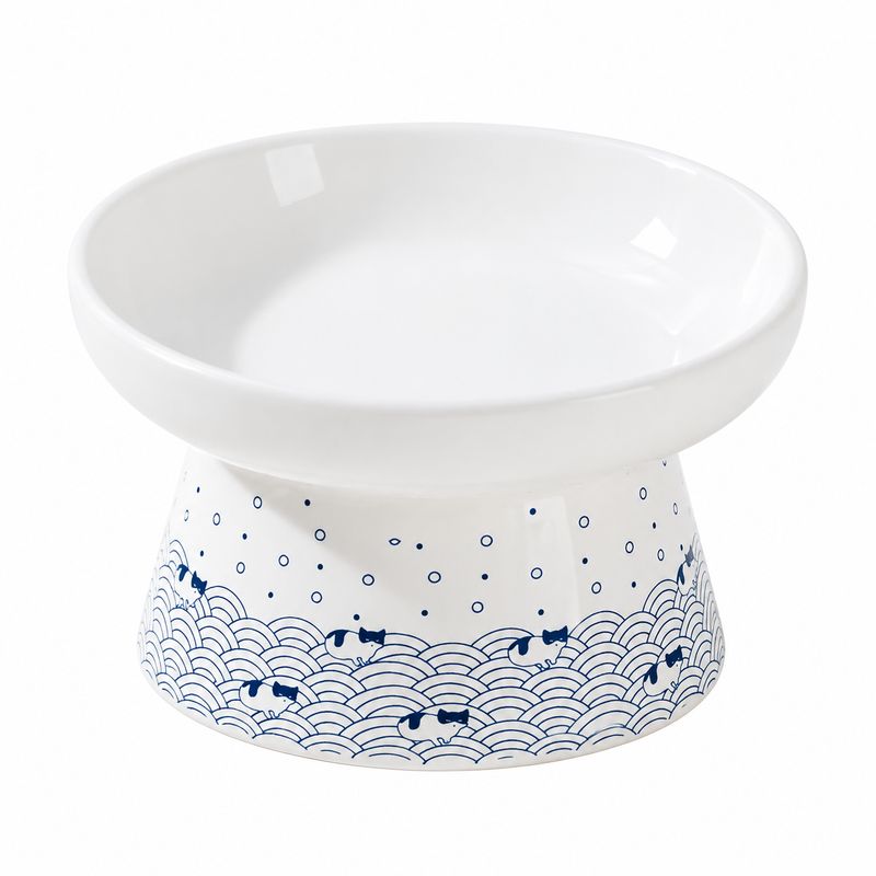 Ceramic Pet Bowl – White Lift