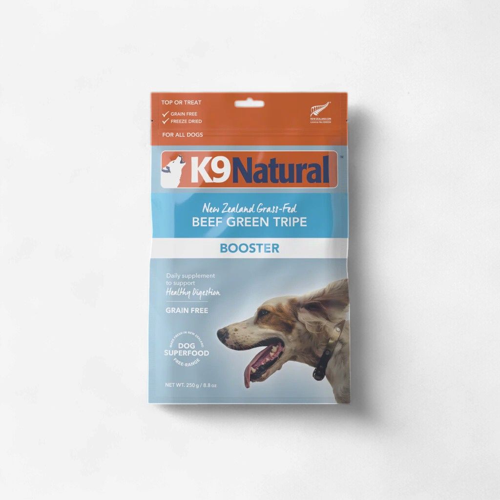 K9 NATURAL DOG FREEZE-DRIED GRAIN FREE NEW ZEALAND BEEF GREEN TRIPE BOOSTER 2.6OZ