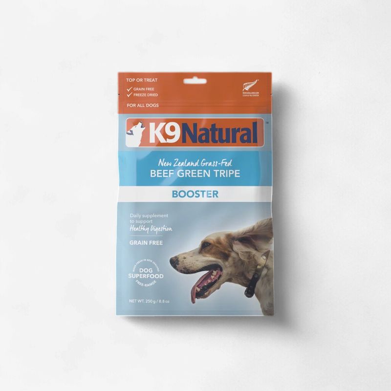 K9 NATURAL Dog Freeze-dried Grain Free New Zealand Beef Green Tripe Booster 2.6oz