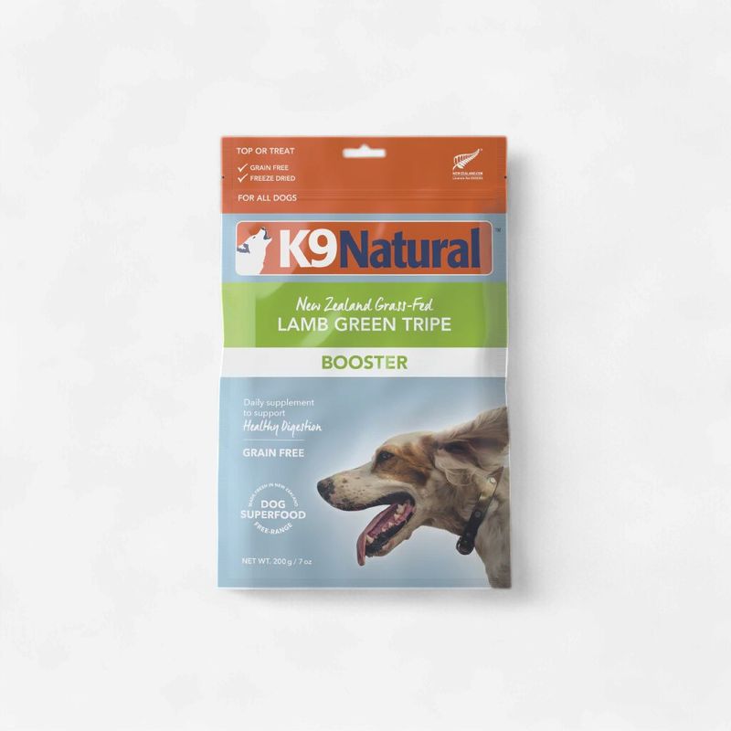K9 NATURAL Dog Freeze-dried Grain Free New Zealand Lamb Green Tripe Booster 2oz