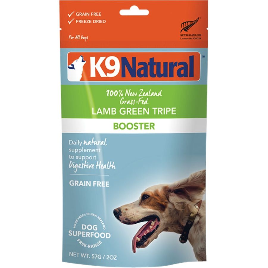 K9 NATURAL Dog Freeze-dried Lamb Green Tripe Booster 2oz