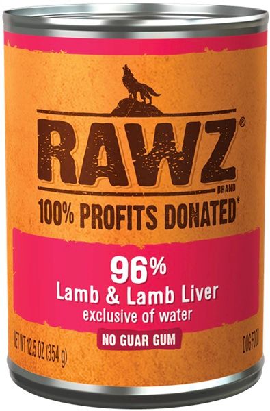 RAWZ Dog 96% Lamb Lamb Liver Pate 12.5oz