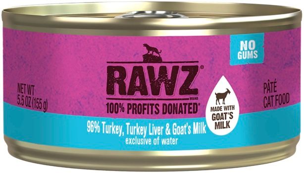 RAWZ 96% Cat Turkey Turkey Liver Goat Milk Pate 5.5oz