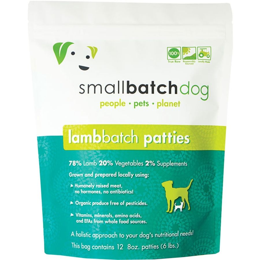 SMALL BATCH DOG FROZEN LAMB PATTIES 6LBS
