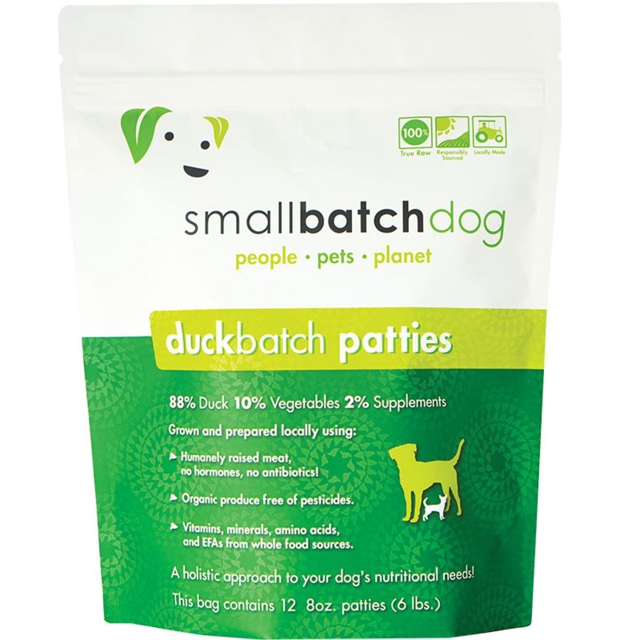 SMALL BATCH DOG FROZEN DUCK PATTIES 6LBS