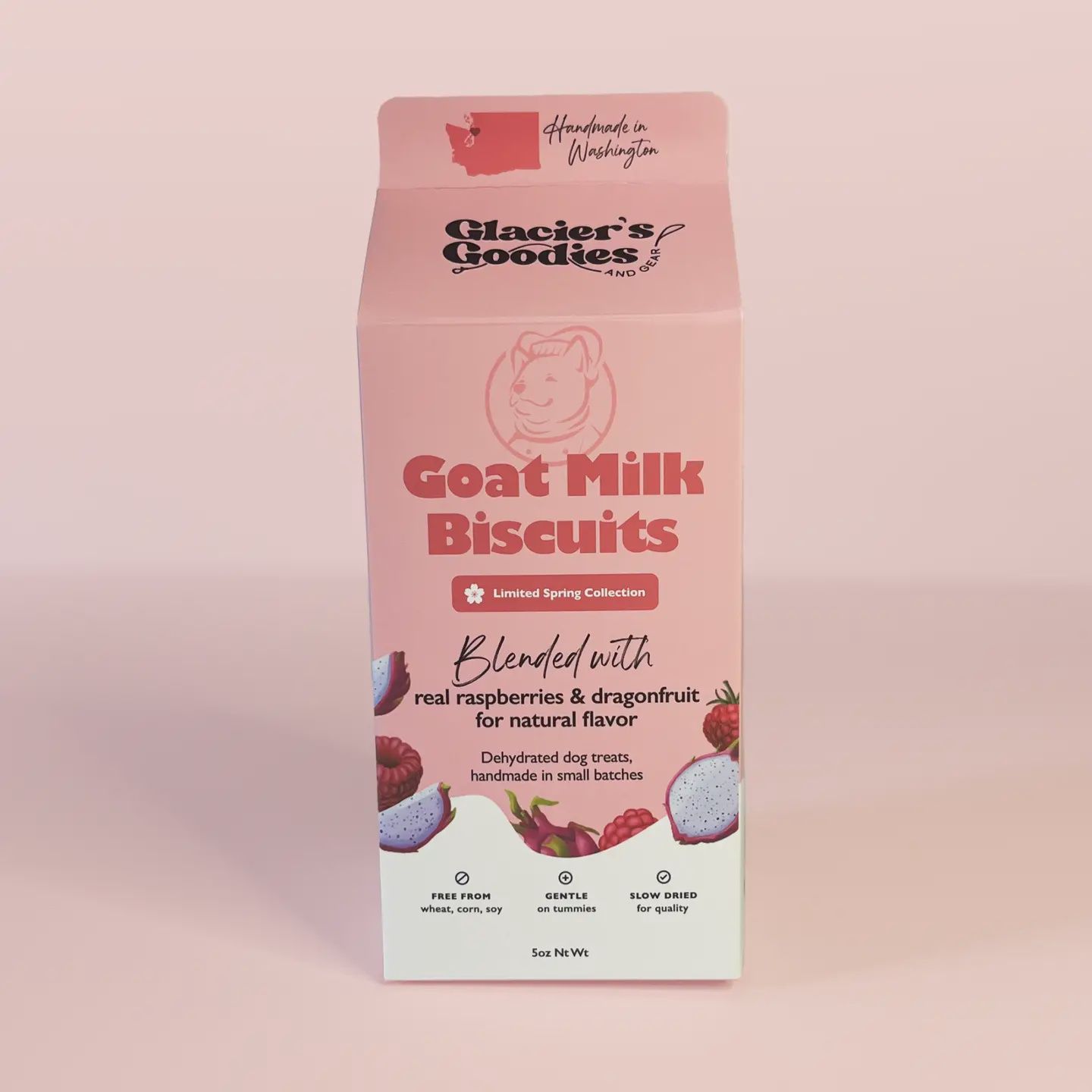 GLACIER’S GOODIE Goat Milk Dog Treats — Dragonfruit &amp; Raspberry