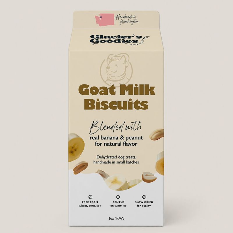 Glacier’s Goodie Goat Milk Dog Treats — Peanut &amp; Banana