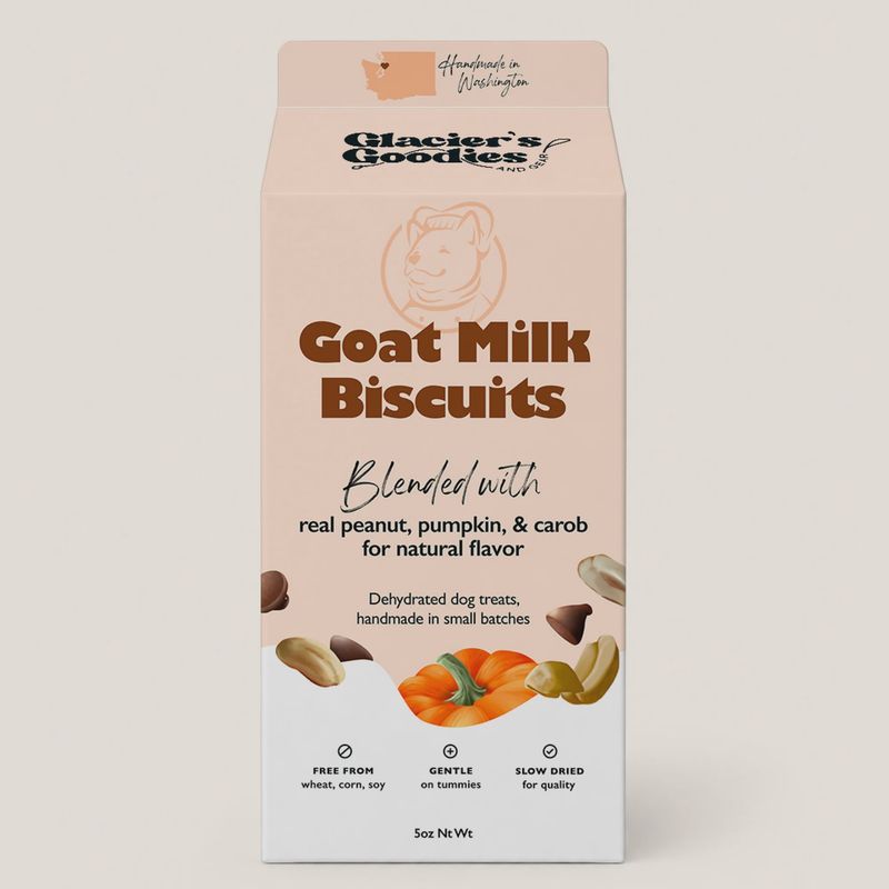Glacier’s Goodie Goat Milk Dog Treats — Peanut, Pumpkin, And Carob