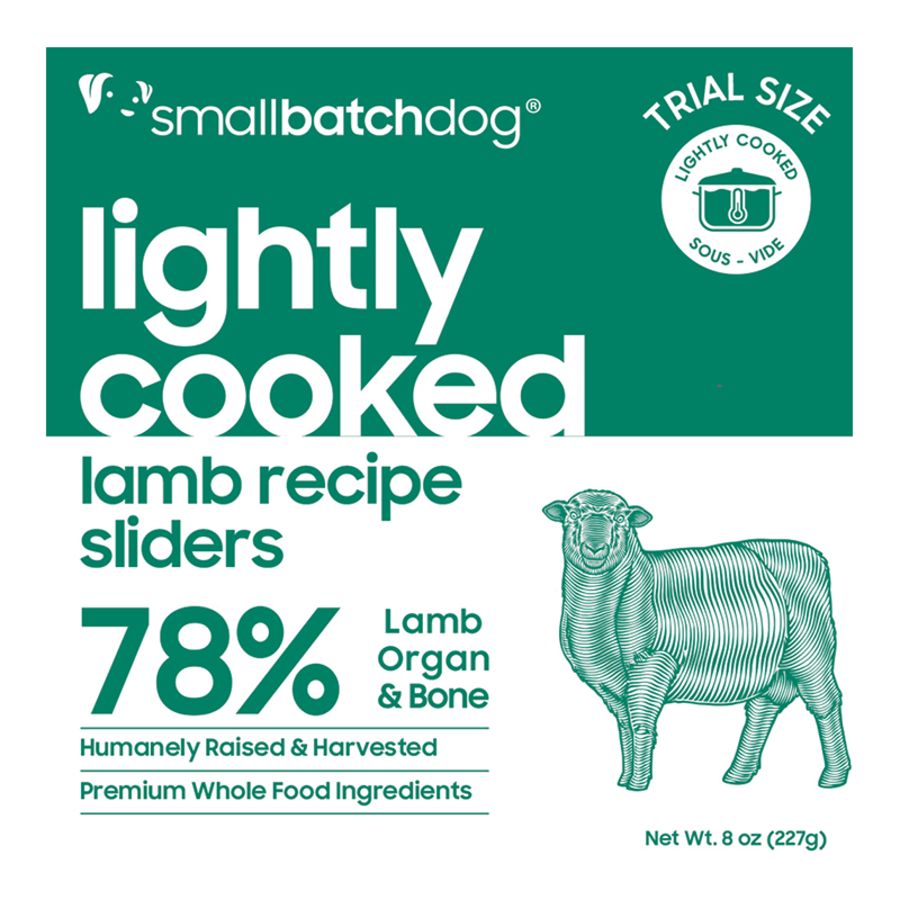 SMALL BATCH Dog Lightly Cooked Lamb 8oz