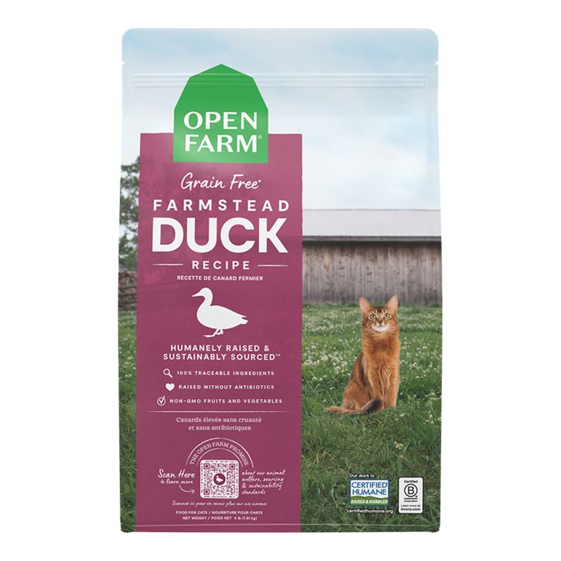 OPENFARM Cat Farmstead Grain Free Duck Recipe 4lbs