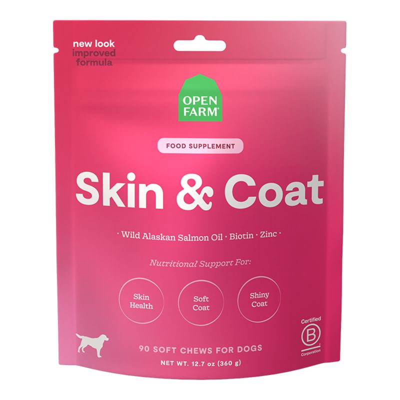 OPENFARM Dog Skin &amp; Coat Food Supplement Chews 12.5oz