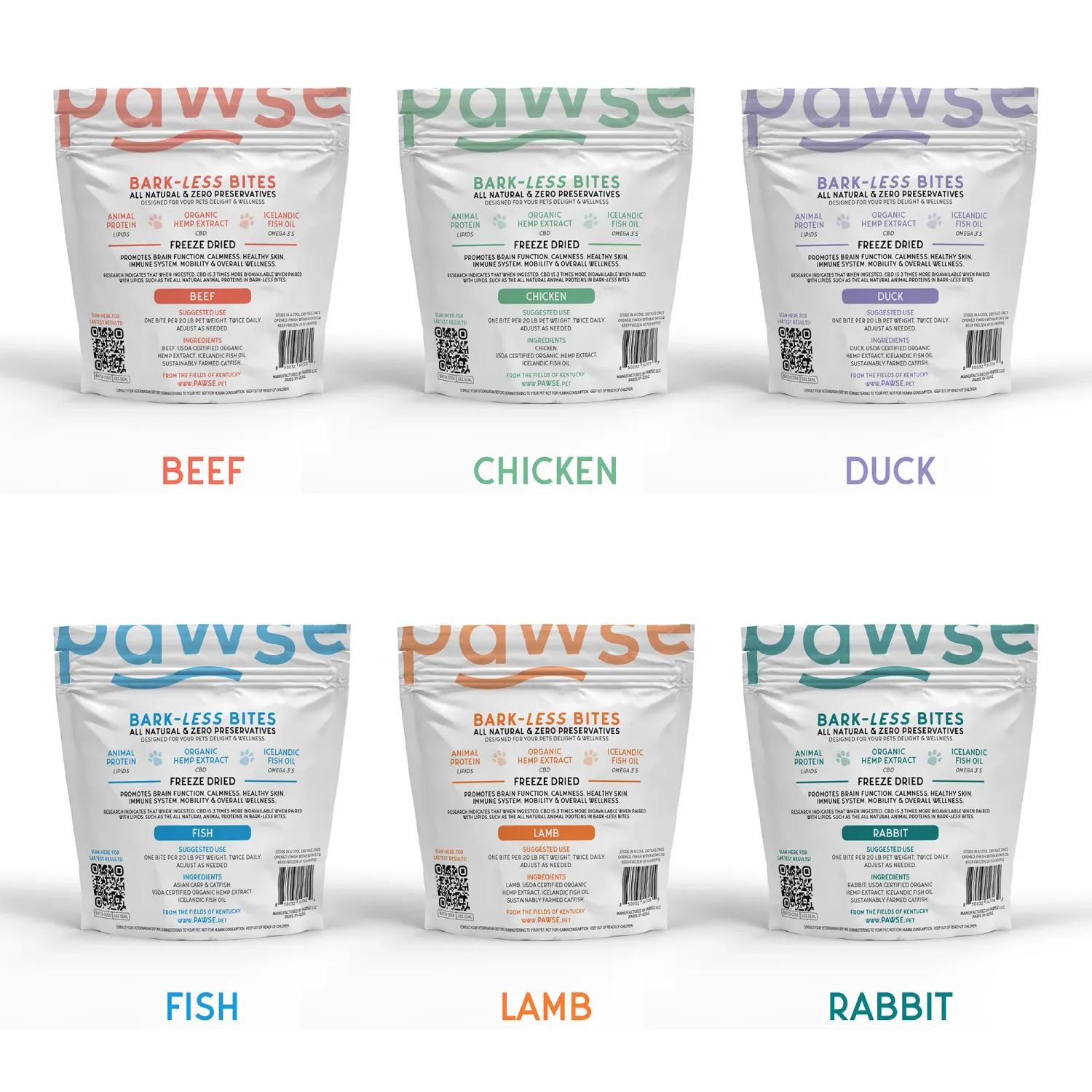 PAWSE Dog Bark Less Bites Fish, Size: 0.4 oz