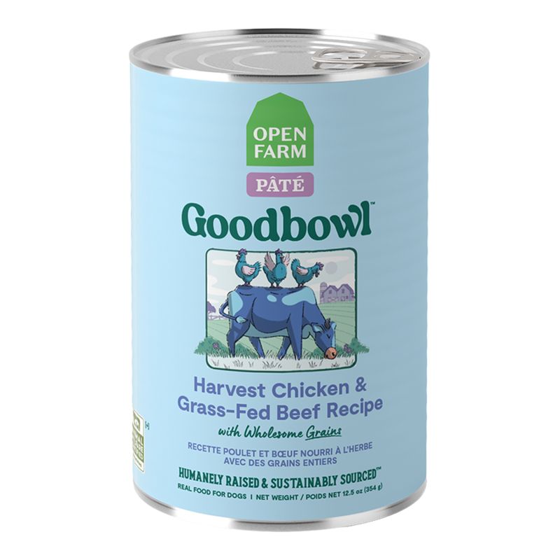 OPENFARM DOG GOODBOWL GRAIN FREE CHICKEN &amp; GRASS FED BEEF RECIPE 12.5OZ
