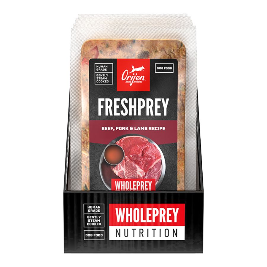 ORIJEN DOG FROZEN FRESHPREY BEEF PORK &amp; LAMB RECIPE 1LB