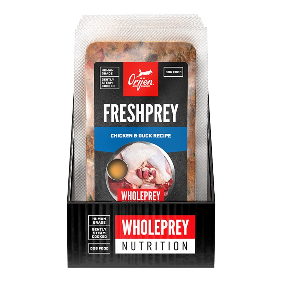 ORIJEN DOG FROZEN FRESHPREY CHICKEN &amp; DUCK RECIPE 1LB