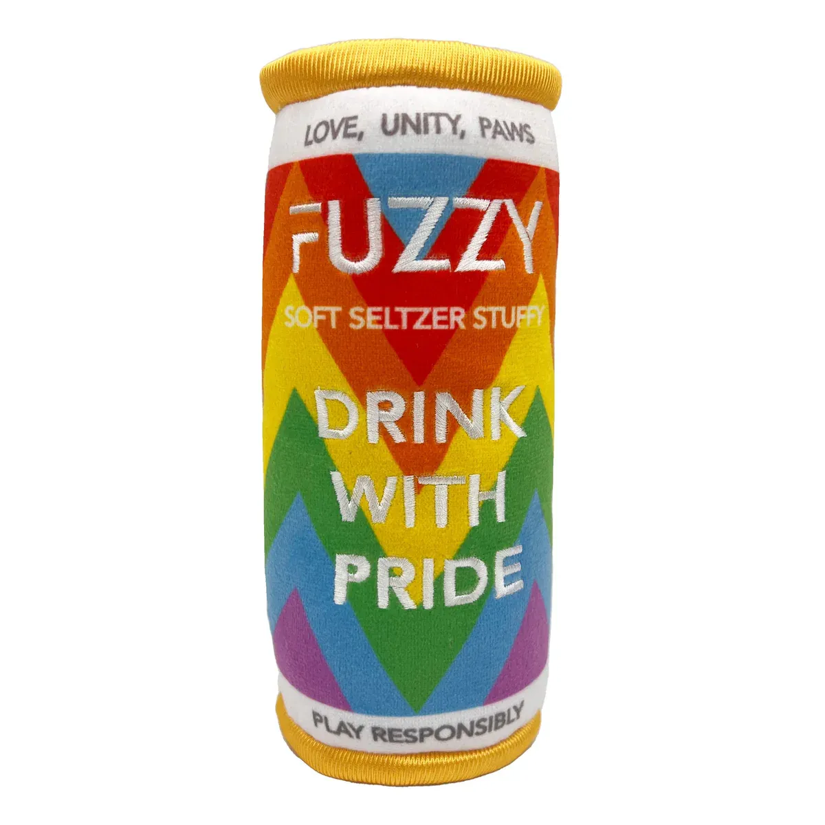 Huxley &amp; Kent fuzzy soft seltzer dog toy small