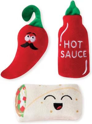 PET SHOP HOT &amp; SPICY 3PC DOG TOY SET