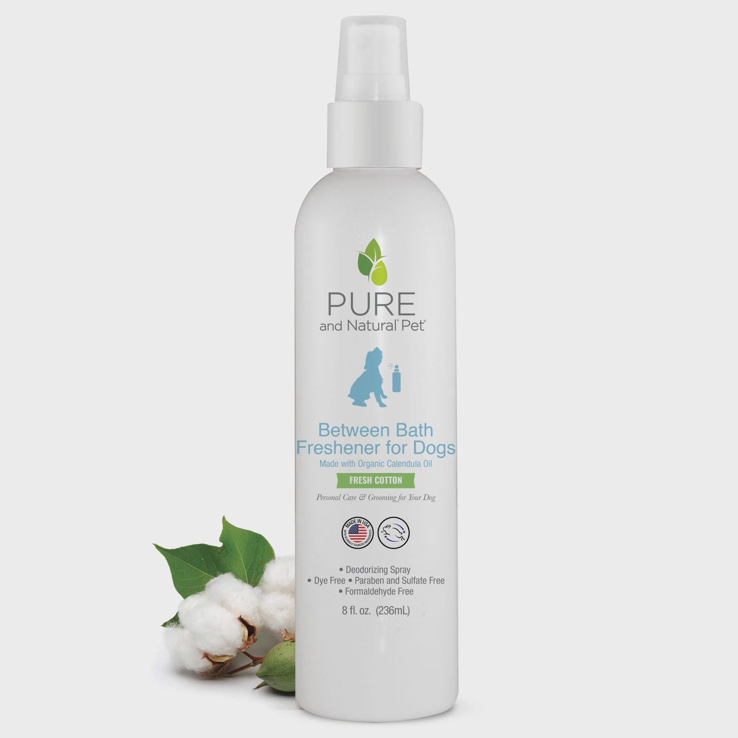 Pure and Natural Pet Spray - Bath Freshner Cotton 8oz