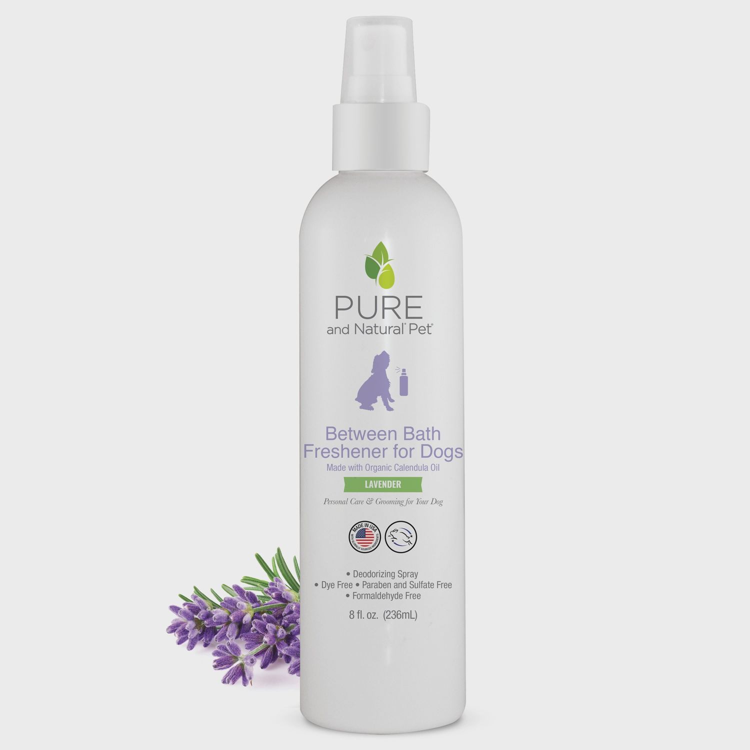 Pure and Natural Pet Spray - Bath Freshner Lavender 8oz