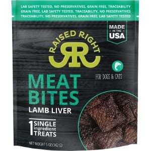 Raised Right Meat Bites Lamb Liver 5oz