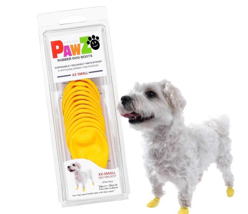 PAWZ dog boots yellow xxsmall