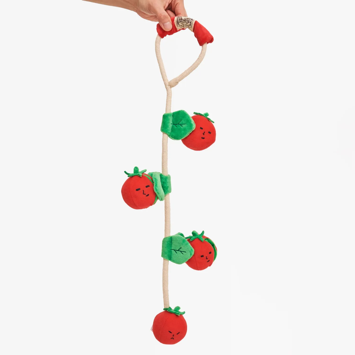 THE FURRY FOLKS Cherry Tomato Nose Work &amp; Tug Toy