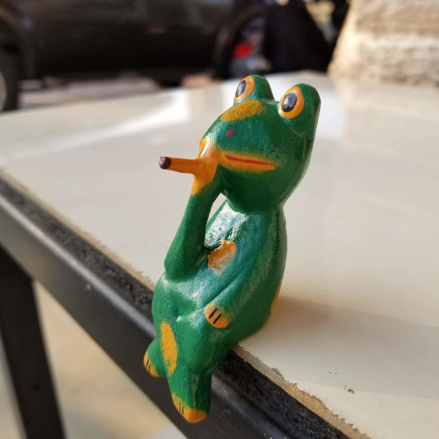 Relaxing Frog Shelf Decor Figurine