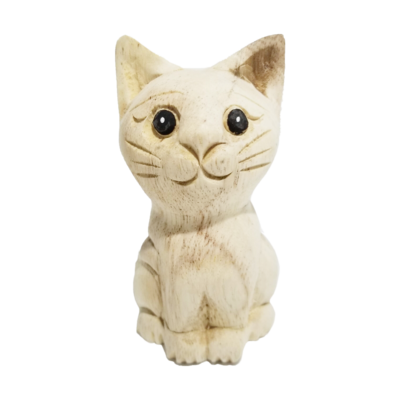 4" Waiting Cat Statue (Facing Front)