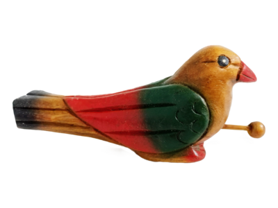 5" Painted Bird
