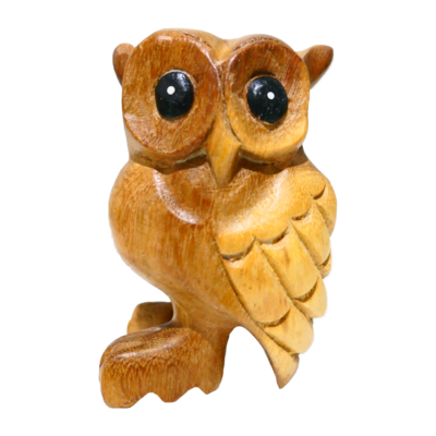3" Wooden Owl