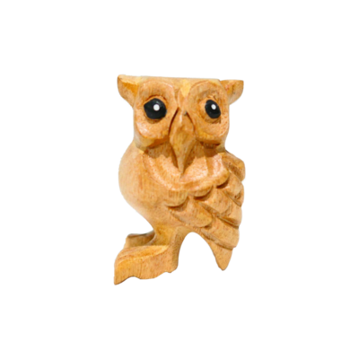 2" Wooden Owl