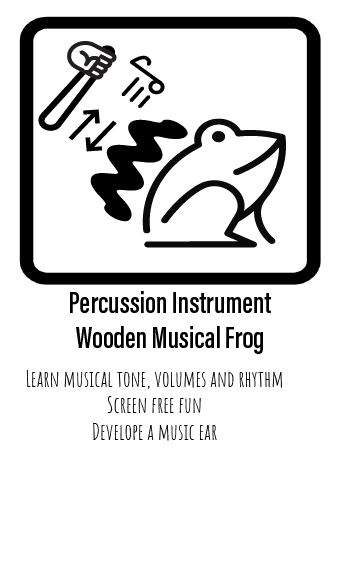 4"&amp; 5" Frog Sticks (wooden)