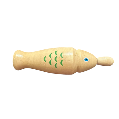 Wooden Fish Guiro – Hand Percussion Instrument with Mallet