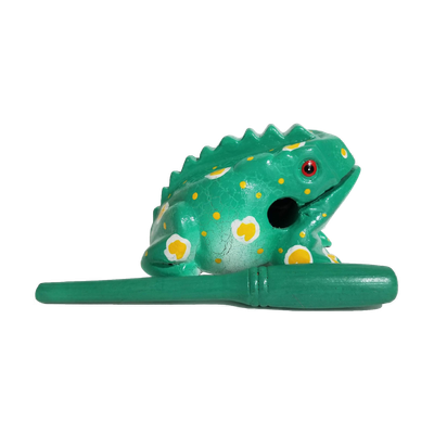 2" Wooden Musical Frog - Mint | FR2MF