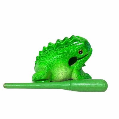 1.5" Wooden Musical Frog - Green Tree | FR05GT