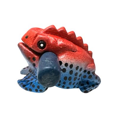 2" Wooden Musical Frog - Red Dart | FR2RD