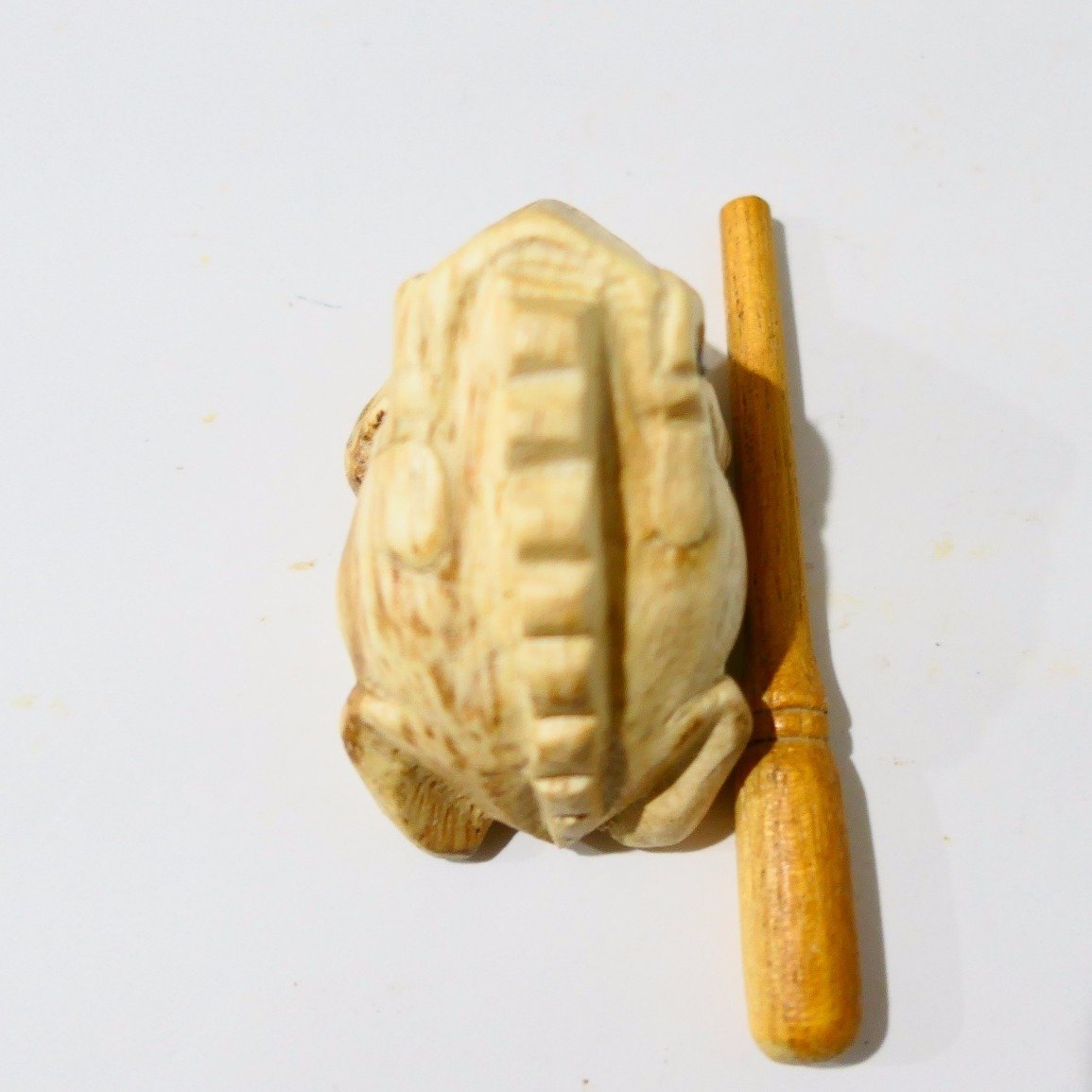 2&quot; Wooden Musical Frog - Natural | FR2N