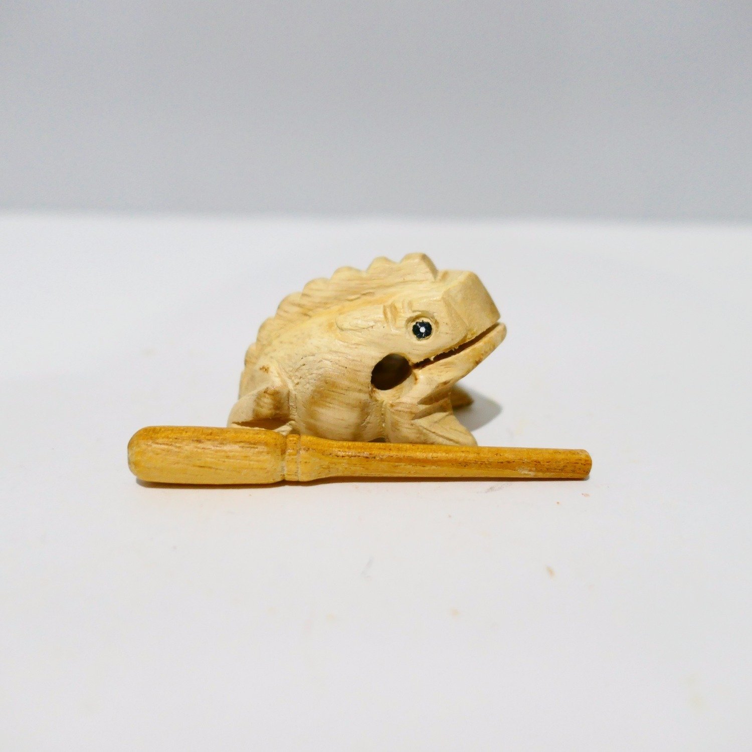 2&quot; Wooden Musical Frog - Natural | FR2N